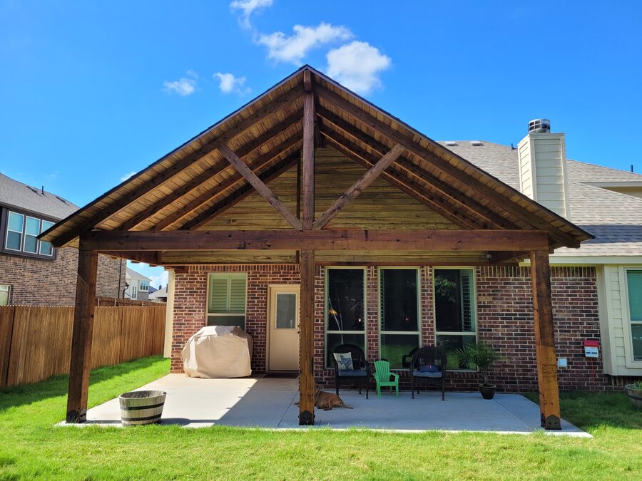 Custom pavilion built by Texas Patios Plus in south DFW